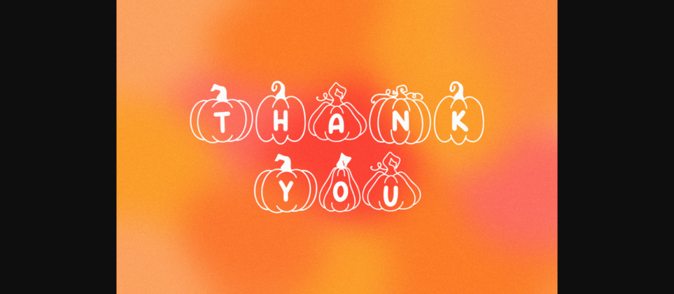 Pumpkin Love Font Poster 5
