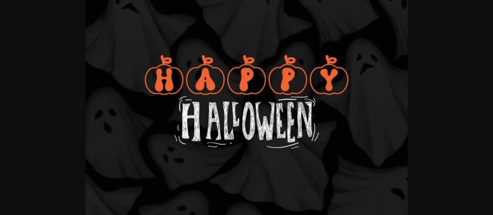 Pumpkin Party Font Poster 2