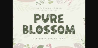 Pure Blossom Font Poster 1