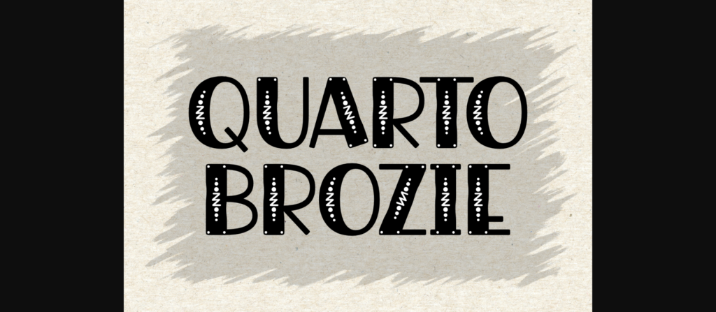 Quarto Brozie Font Poster 3