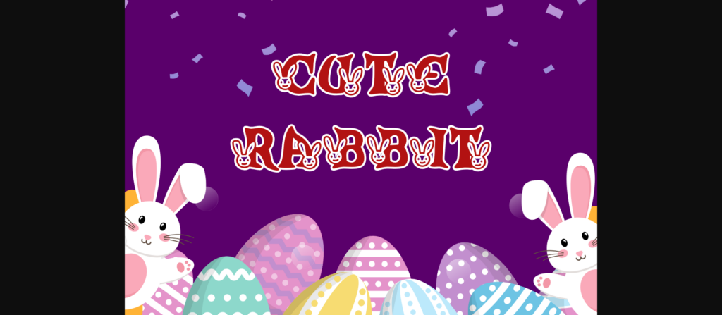 Rabbit Font Poster 5