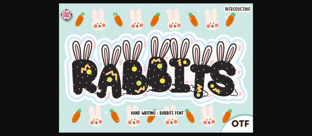 Rabbits Font Poster 1