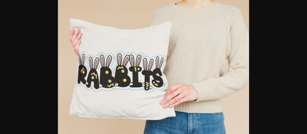 Rabbits Font Poster 5