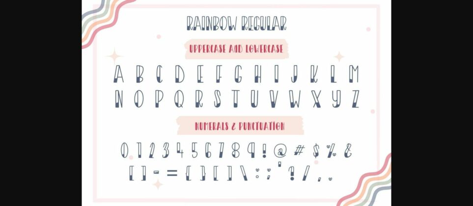 Rainbow Font Poster 7