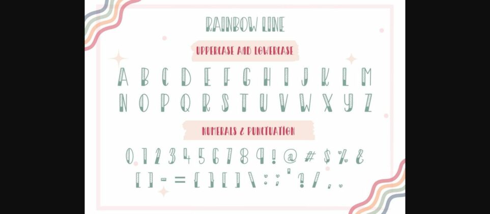 Rainbow Font Poster 8