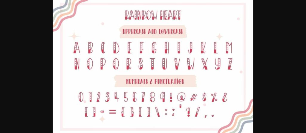 Rainbow Font Poster 9