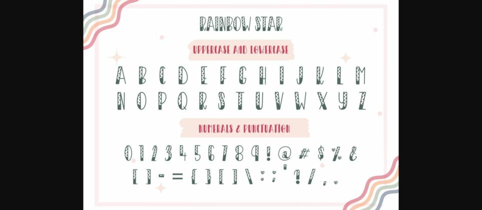 Rainbow Font Poster 11