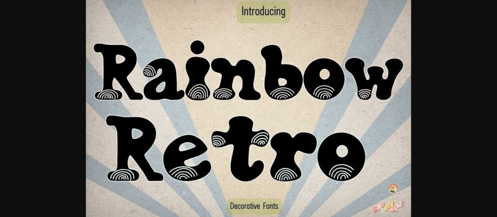 Rainbow Font Poster 4