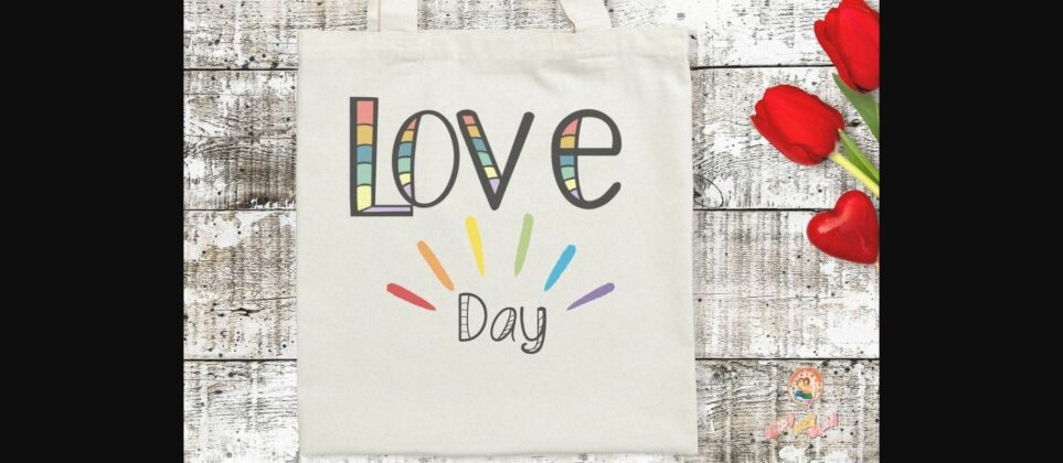 Rainbow Love Font Poster 4