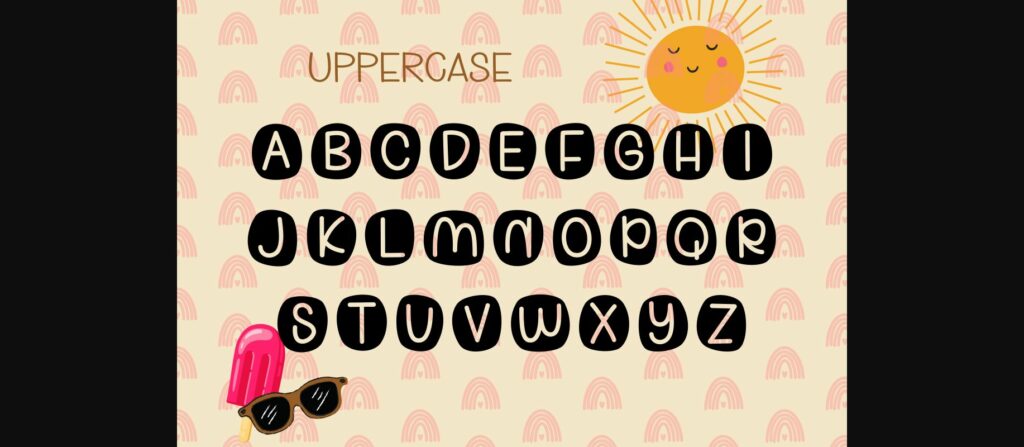 Rainbow Summer Font Poster 5