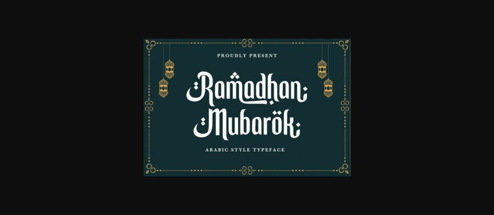 Ramadhan Mubarok Font Poster 3