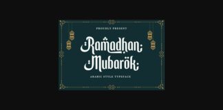 Ramadhan Mubarok Font Poster 1