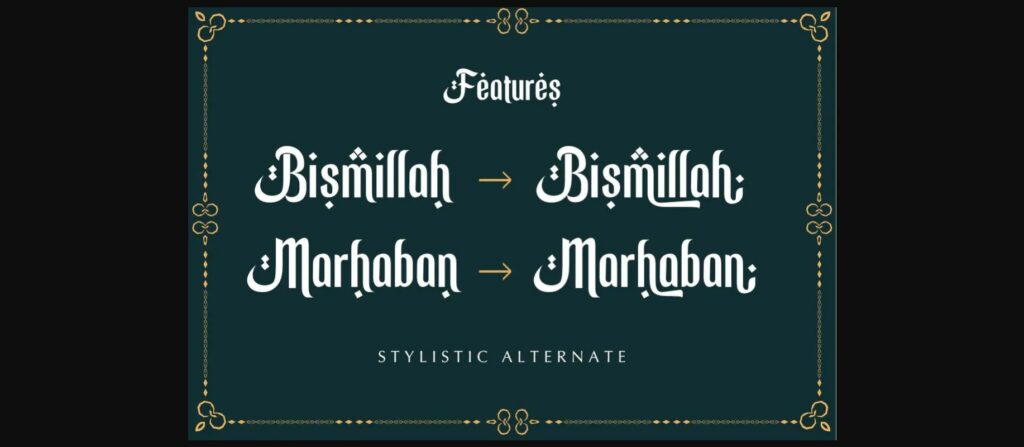 Ramadhan Mubarok Font Poster 4