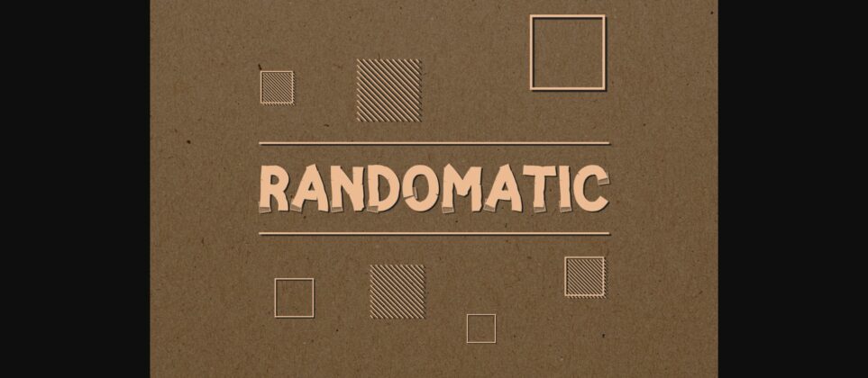 Randomatic Font Poster 4