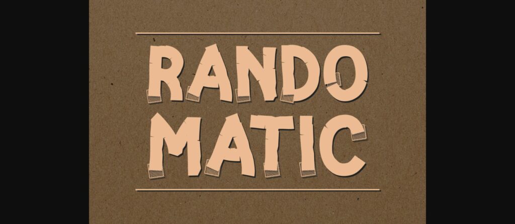 Randomatic Font Poster 3