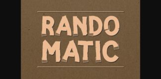 Randomatic Font Poster 1