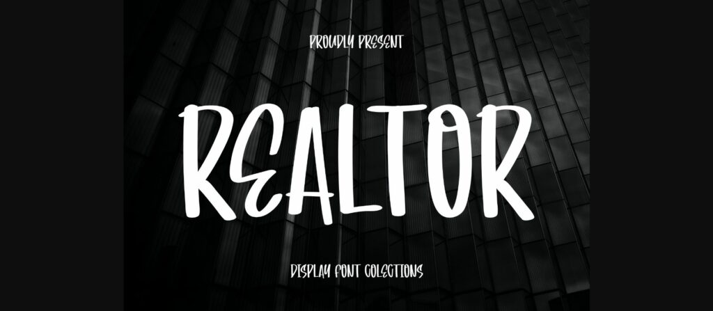 Realtor Font Poster 3