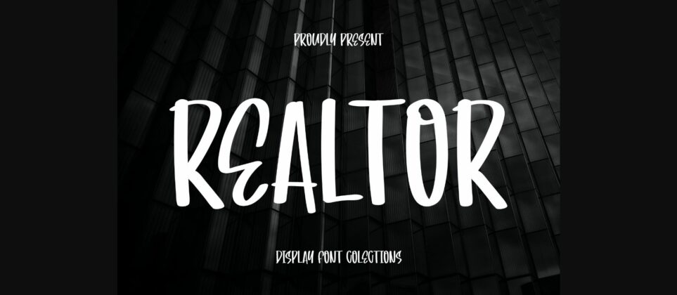 Realtor Font Poster 1