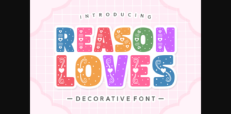 Reason Loves Font Poster 1