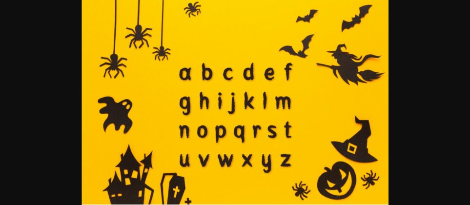 Red Halloween Font Poster 6