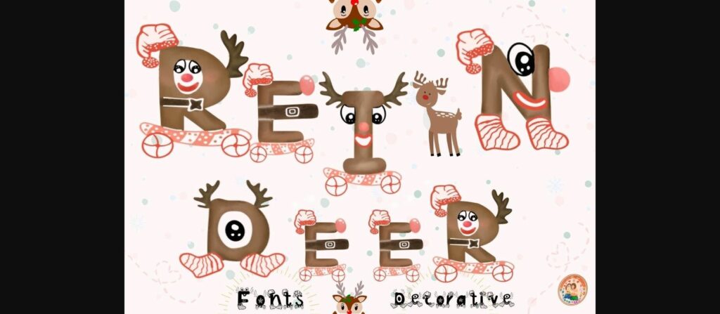 Reindeer Font Poster 3