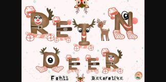 Reindeer Font Poster 1