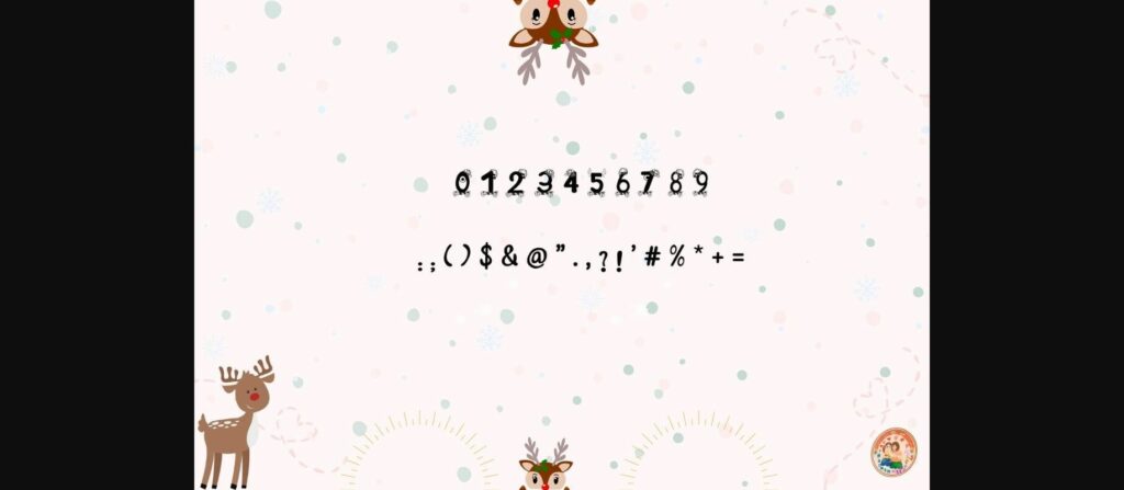 Reindeer Font Poster 5