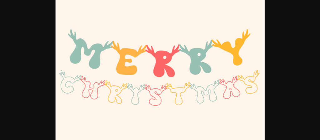 Reindeer Font Poster 4