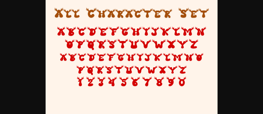 Reindeer Font Poster 5