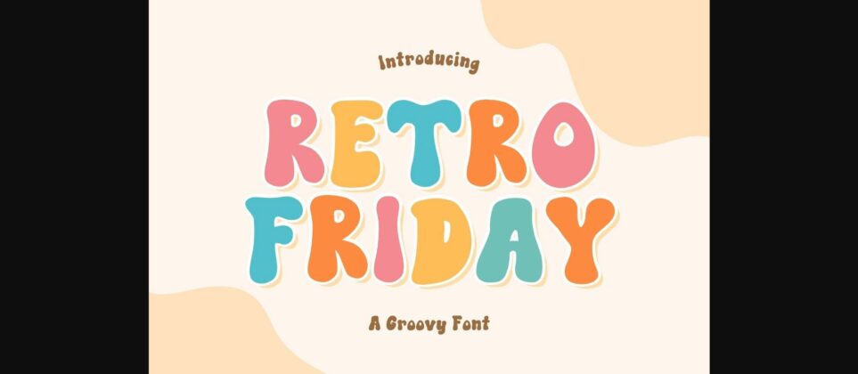 Retro Friday Font Poster 3