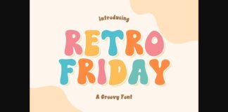 Retro Friday Font Poster 1