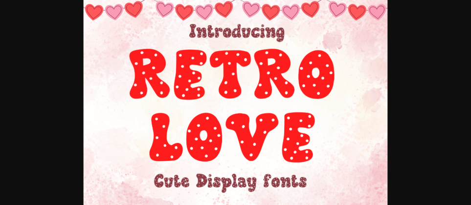 Retro Love Font Poster 3