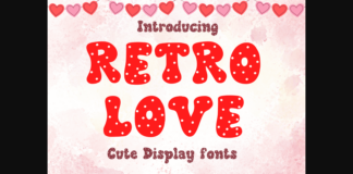 Retro Love Font Poster 1