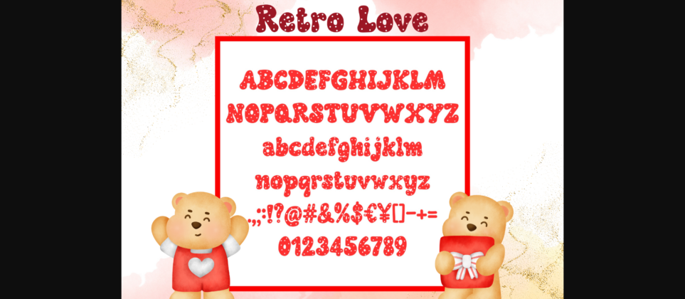 Retro Love Font Poster 4