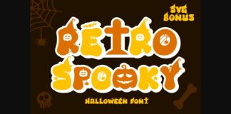 Retro Spooky Font Poster 1