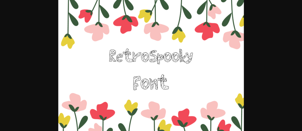 Retro Spooky Font Poster 3