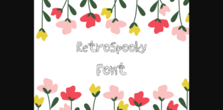 Retro Spooky Font Poster 1