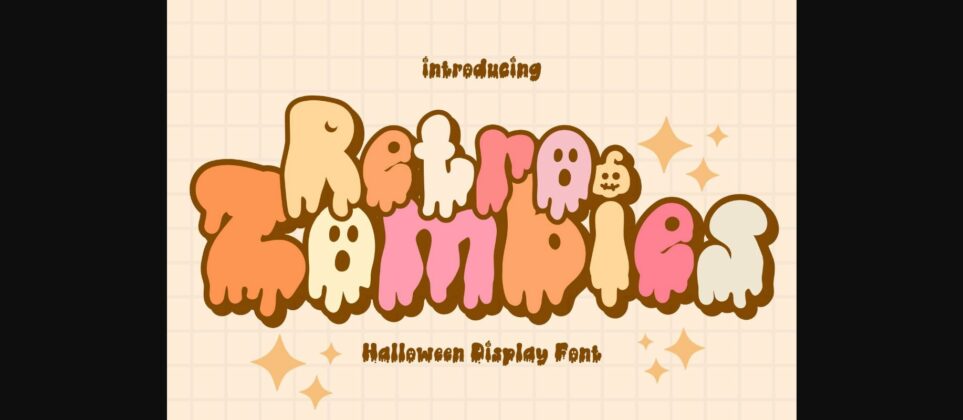 Retro Zombies Font Poster 3