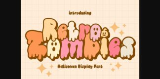 Retro Zombies Font Poster 1