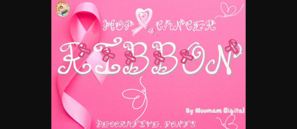 Ribbon Font Poster 3