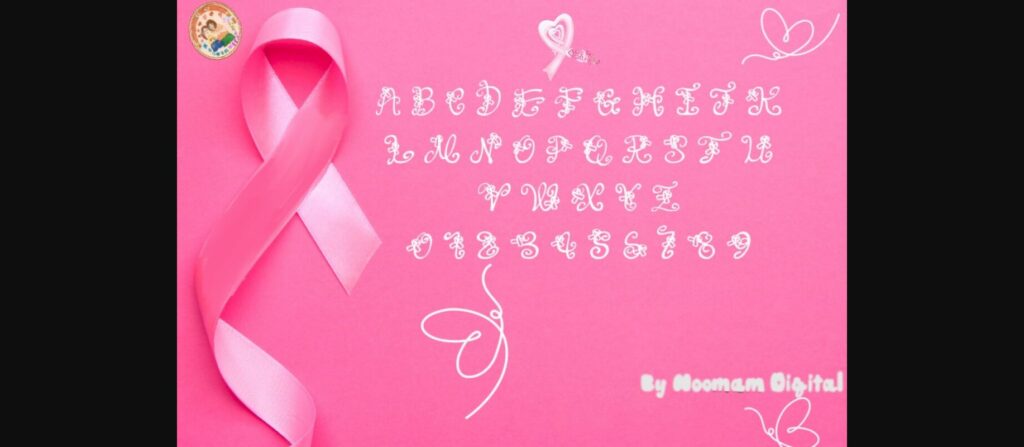 Ribbon Font Poster 6