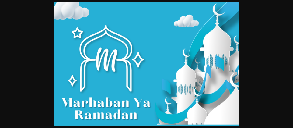 Rida Ramadan Monogram Font Poster 4