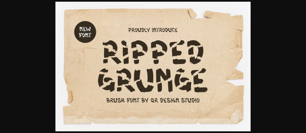 Ripped Grunge Font Poster 1