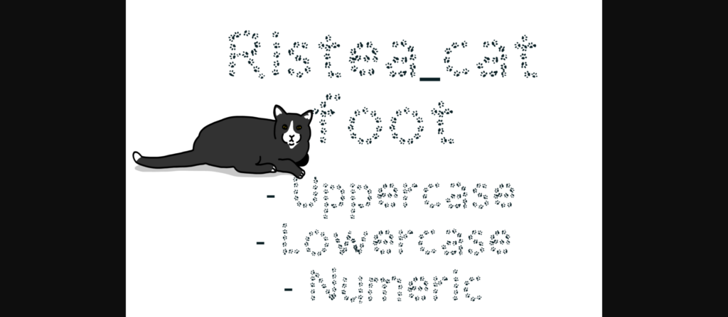 Ristea Catfoot Font Poster 3