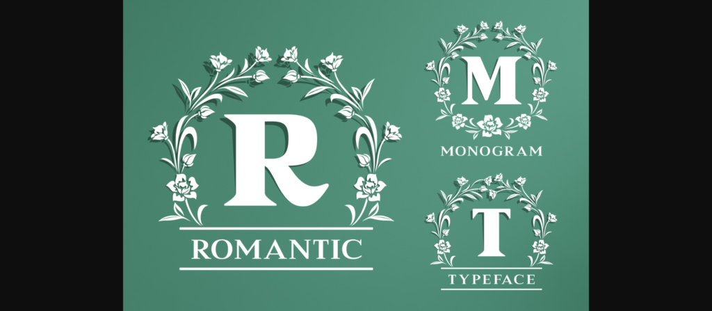 Romantic Font Poster 1