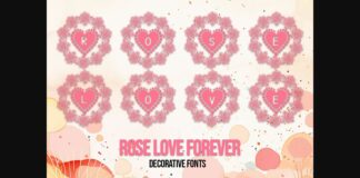 Rose Love Forever Font Poster 1