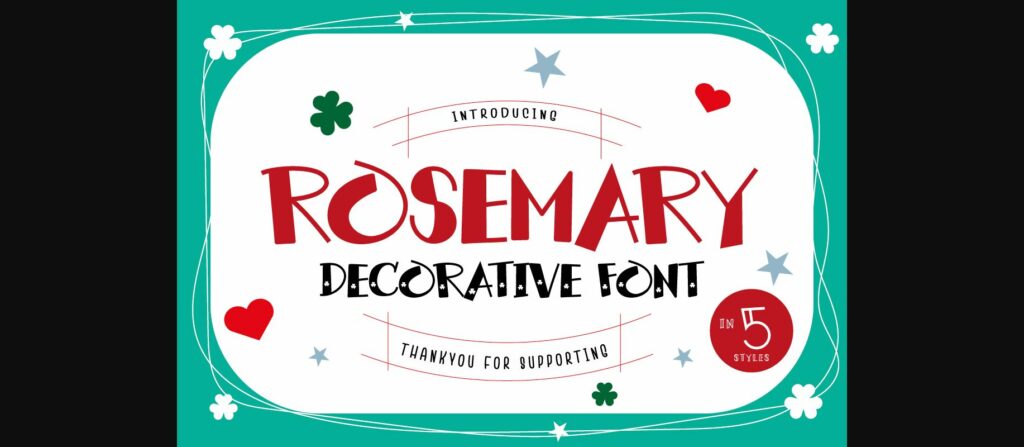 Rosemary Font Poster 3