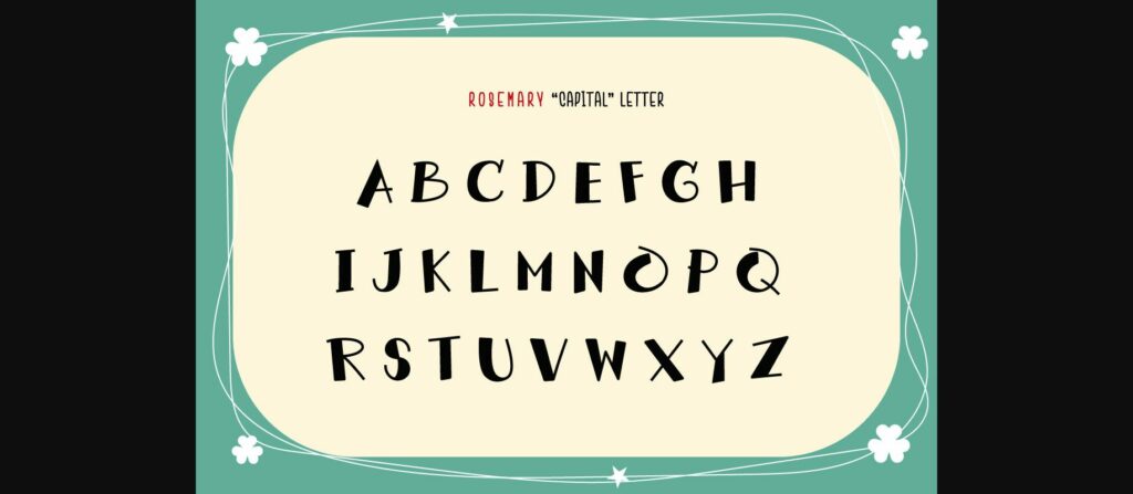 Rosemary Font Poster 4