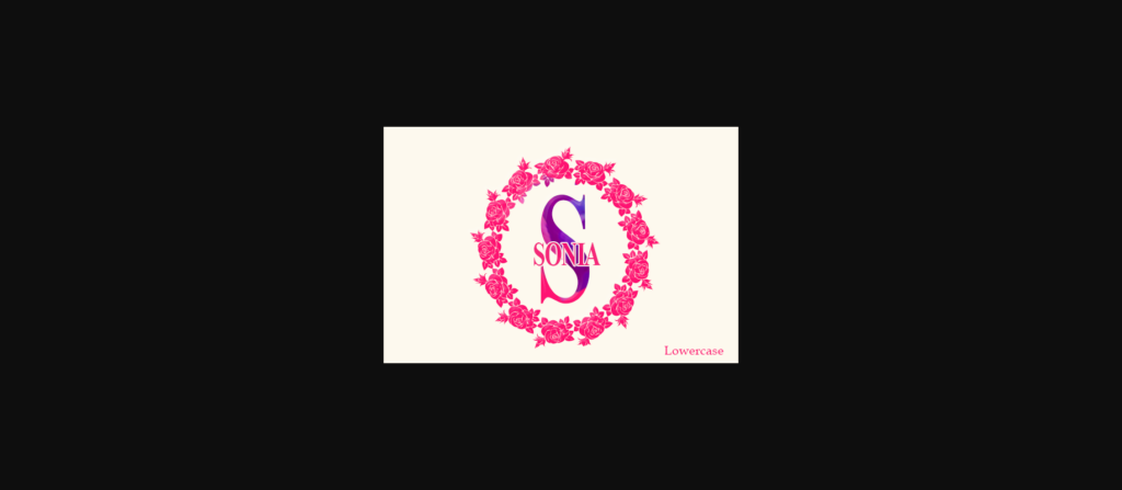 Rosena Monogram Font Poster 2