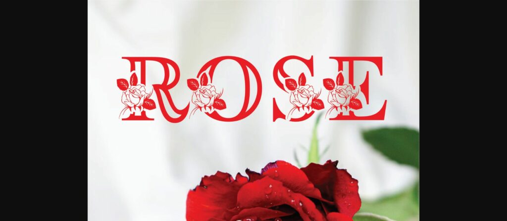 Rosera Monogram Font Poster 3